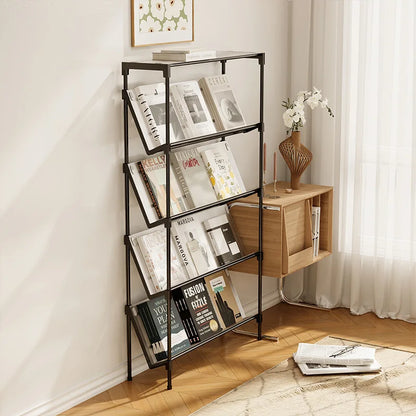 New simple multi-layer inclined dustproof shoe rack. Space saving home door step shoe cabinet, easy to assemble