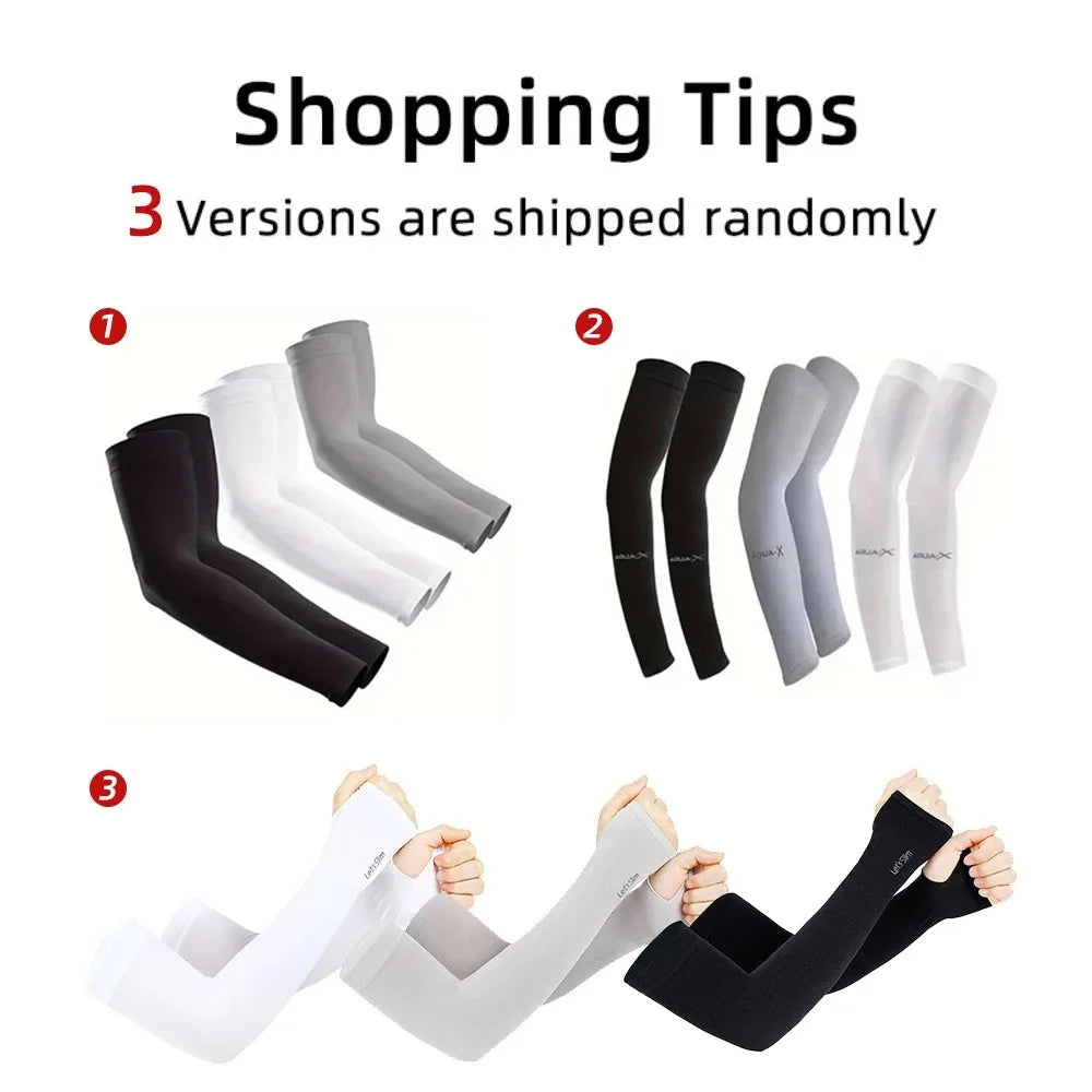 Cooling Breathable UV Protection Sleeves, Elastic Sunproof Arm Covers for Driving Golf Fishing Cycling Hiking Daily Sports Use