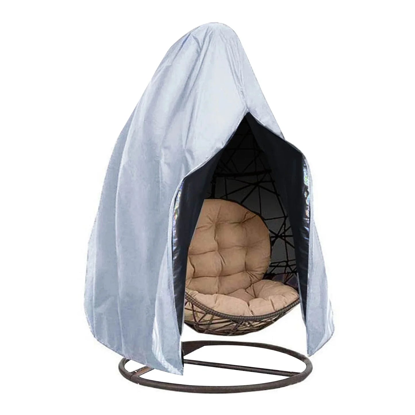 210D Oxford Waterproof Patio Hanging Egg Chair Cover Wicker Swing Egg Chair Cover Swing Hanging Chair Egg Shell Courtyard Garden