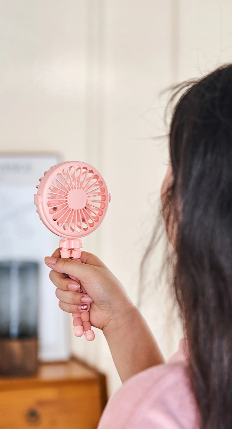 Fan for Cart Stroller Fans Portable Outdoor Fan Clip On for Baby 600mAh USB Rechargeable Handheld Electric Fan for Home 3 Speeds
