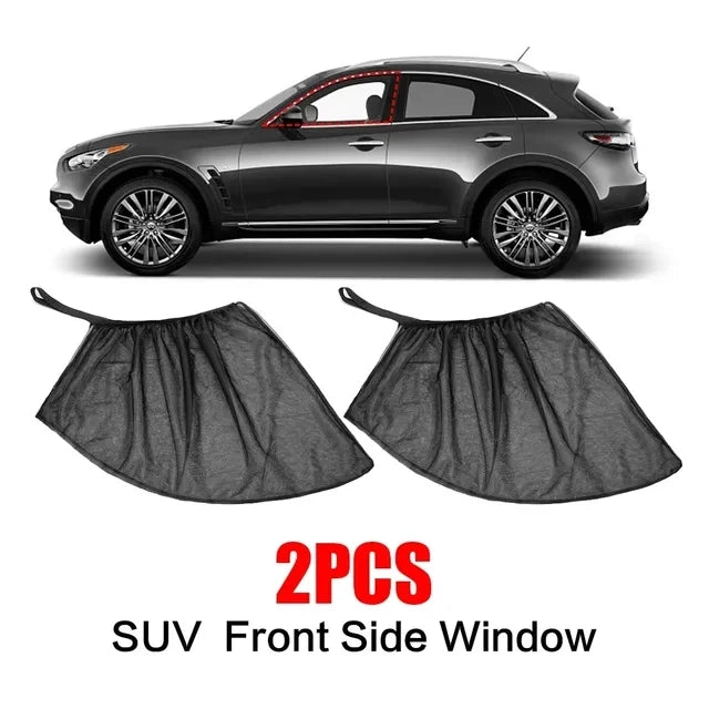 BreezeGuard Rear Window Mesh Sunshade Set