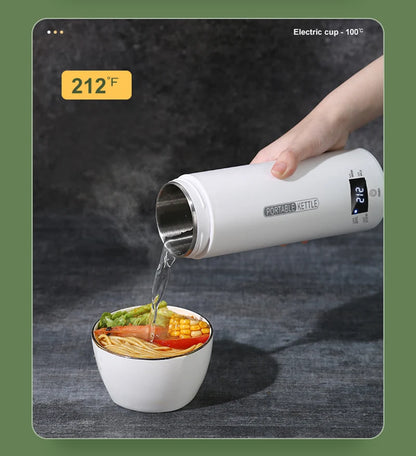 4 Temperature Electric Heating Kettle Leakproof Portable Fast Water Boiling Thermos Bottle Portable 220V 110V Hot Water Cup
