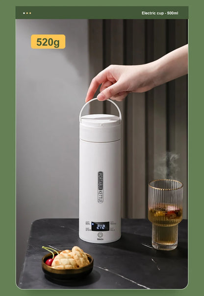 4 Temperature Electric Heating Kettle Leakproof Portable Fast Water Boiling Thermos Bottle Portable 220V 110V Hot Water Cup