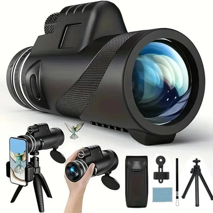 80x100 HD Portable Zoom Telescope 5000M Long Distance Folding Mini Powerful for Hunting Sports Outdoor Camping Travel