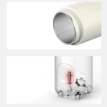 LED Digital Display Boiling Water Electric Bottle 220V 400W Leakproof Travel Milk Coffee Heating Cup Portable Hot Water Kettle
