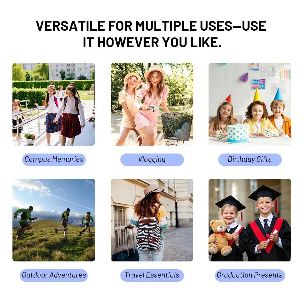 Mini Y3000 Keychain Camera8MP Photo Tiny Digital Body Cameras Thumb Cam, DV Micro Camcorder Support SD Card with Screen for Kids