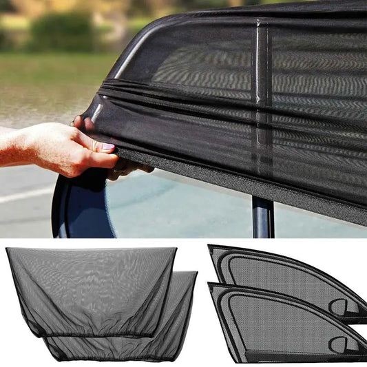 BreezeGuard Rear Window Mesh Sunshade Set