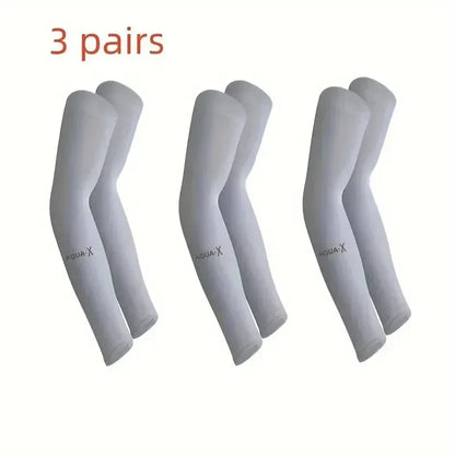 Cooling Breathable UV Protection Sleeves, Elastic Sunproof Arm Covers for Driving Golf Fishing Cycling Hiking Daily Sports Use