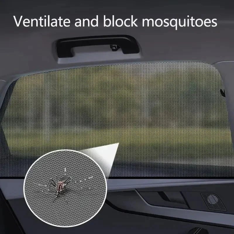 BreezeGuard Rear Window Mesh Sunshade Set