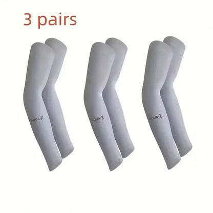 Cooling Breathable UV Protection Sleeves, Elastic Sunproof Arm Covers for Driving Golf Fishing Cycling Hiking Daily Sports Use