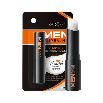 SADOER Men's Shark Grass Vaseline Lip Balm for Autumn and Winter to improve dryness,Beihu Moisturizing Hydrating Lip Balm