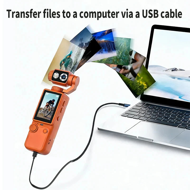 Lenovo 4K Hd Wifi Sports Wearable Camera Hold In Hand Travel Bicycle Driver Recorder Mini Sports Cam For Motorcycle and Vlogging