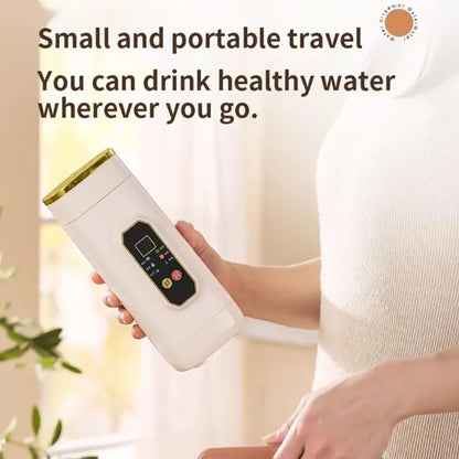 D0AB Electric Kettle 450ml/650ml Portable Water Boiler with 6 Temperature Control Stainless Steel Heating Cup for Travel