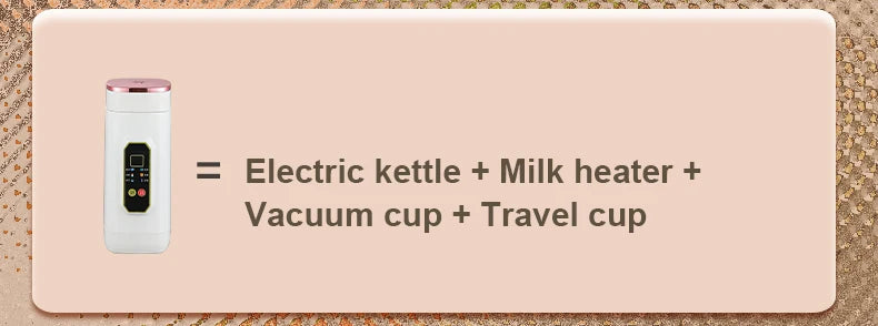 220V Electric Hot Kettle Portable Travel Heating Cup Multifunction Boiled Water Pot Smart Teapot Adjustable Temperature Kettle