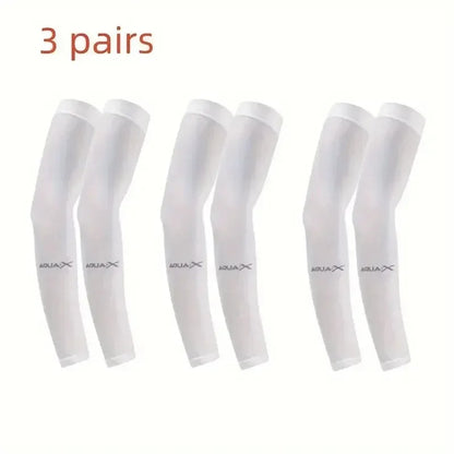 Cooling Breathable UV Protection Sleeves, Elastic Sunproof Arm Covers for Driving Golf Fishing Cycling Hiking Daily Sports Use