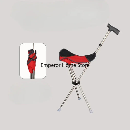 Climbing Mountain Beach Chair Retractable Folding Straight Cane Stool Elderly Assistance Walking Leisure Hand-held Chair 캠핑의자 의자