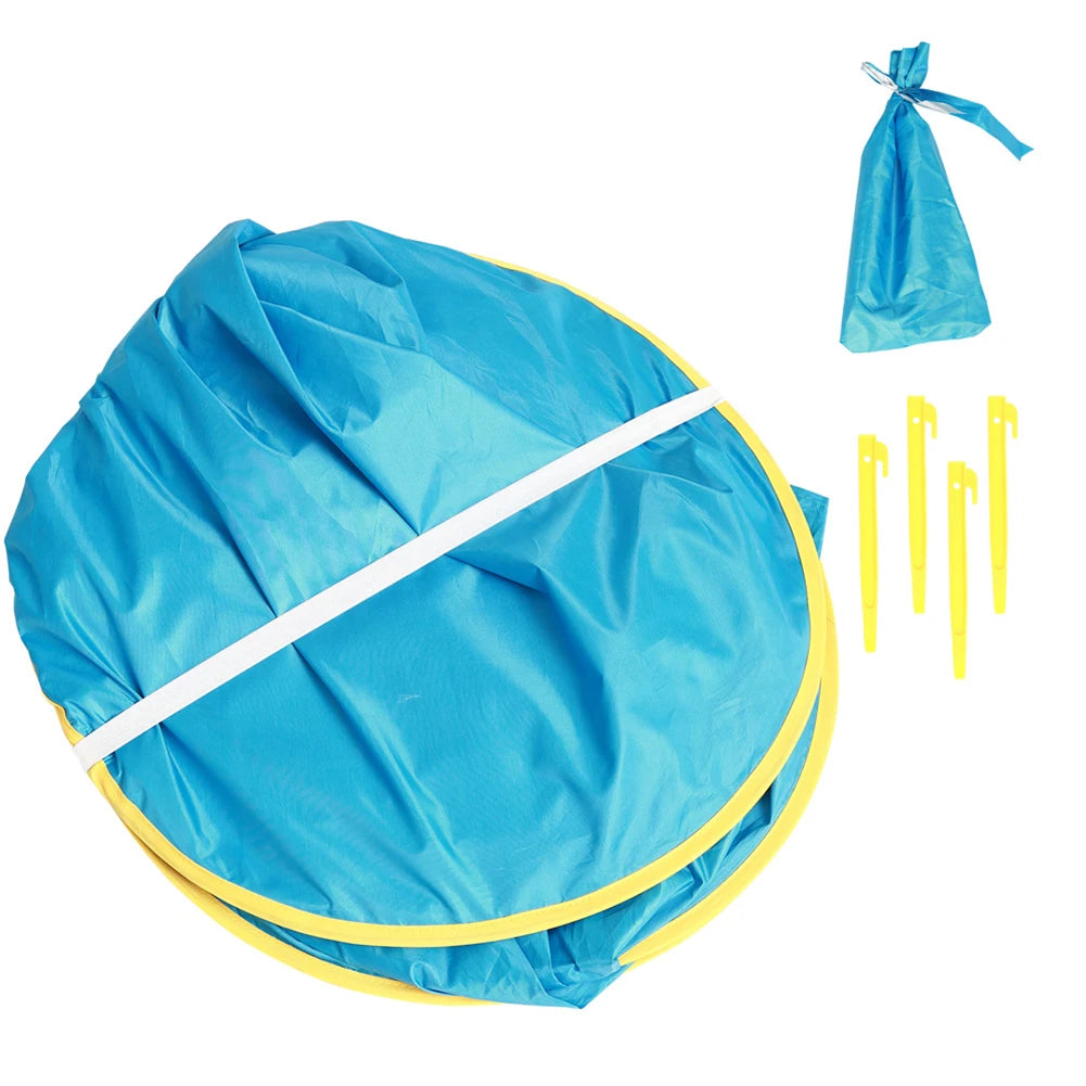 Baby Beach Tent UPF 50+ UV Protection Waterproof Sun Shelter with Mini Pool, Kids Outdoor Camping Portable Beach Sunshade