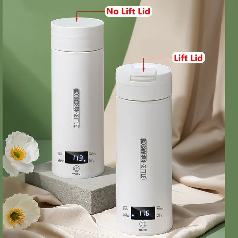 4 Temperature Electric Heating Kettle Leakproof Portable Fast Water Boiling Thermos Bottle Portable 220V 110V Hot Water Cup