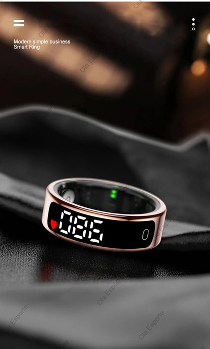 2026 Smart Ring Display Screen and Touch, Wireless Charging,Smart Control,Health Manager,5ATM Waterproof For Men Women New Rings