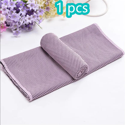 1-10pcs Cooling Towel Instant Relief Microfiber Cool Towels Chilling Neck Wrap Ice Cold Rags Sports Fitness Camping Hiking