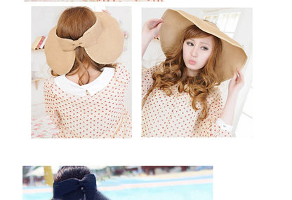 Women Summer Visors Hat Hat - Stylish and UV-Resistant for Outdoor HikingFoldable Sun Cap Wide Large Brim Beach Straw Hats Chape