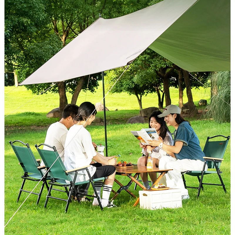 GIANXI Summer Outdoor Camping Green Folding Chair Aluminum Black Frame Portable ultra-light Fishing Chair Barbecue Beach Chair
