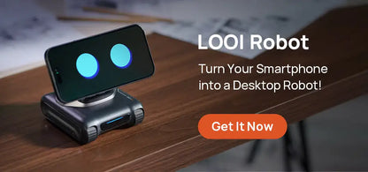 looi robot smartphone looi robot chatgpt large model English voice dialogue visual recognition interactive smart toy gift