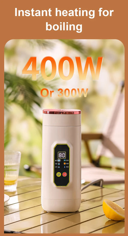 220V Electric Hot Kettle Portable Travel Heating Cup Multifunction Boiled Water Pot Smart Teapot Adjustable Temperature Kettle