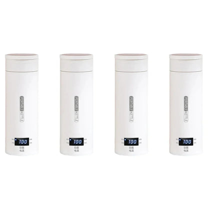 450ML Electric Kettles Portable Tea Coffee Kettle Travel Boil Water Thermal Cup Anti-Scald Water Bottle English Menu