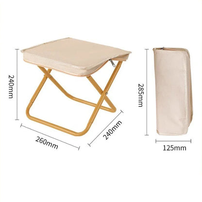 Outdoor Folding Stool Camping Chair Park Stool Picnic Portable Zipper Packed Small Fishing Chair Garden Folding Chair 의자를 접다