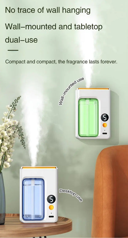 Automatic Diffuser Aromatherapy Car Perfume with Display Essential Oil Humidifier Bathroom Deodorization Air Freshener Jasmine
