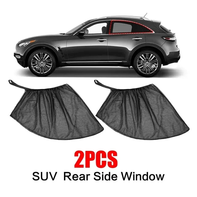 BreezeGuard Rear Window Mesh Sunshade Set