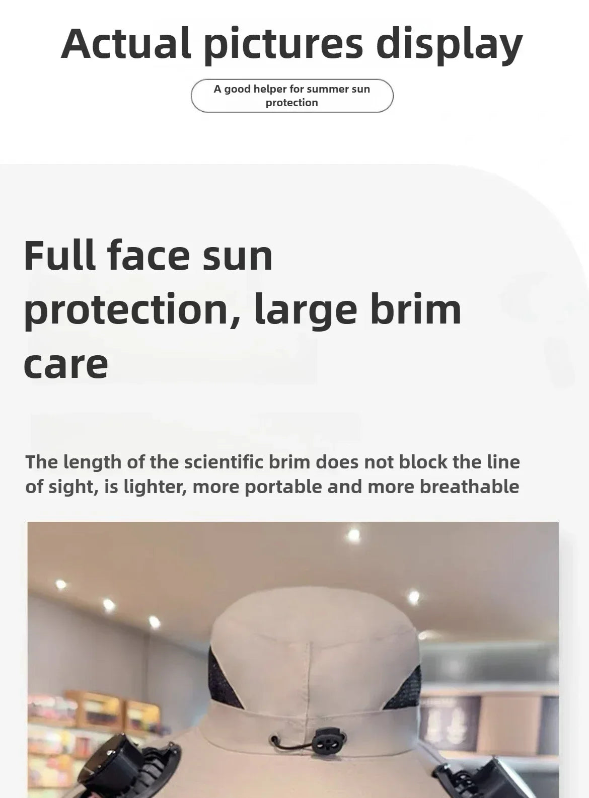 Outdoor Summer Sun Hat With 2 Fan Large Brim Windproof Strap Solar Or USB Charging Anti UV Sun Fishing Cap