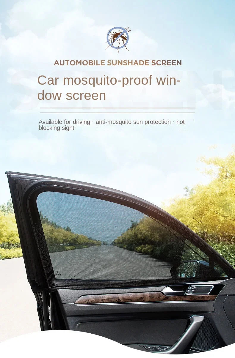 BreezeGuard Rear Window Mesh Sunshade Set