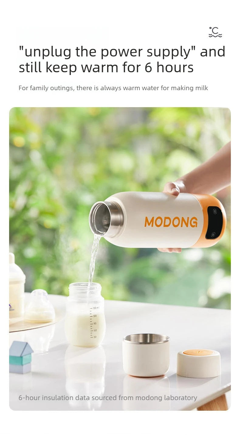 Corrosion-Resistant Electric Bottle, Large Capacity Portable, Constant Temperature Long-Lasting, Travel Heating Water Mug