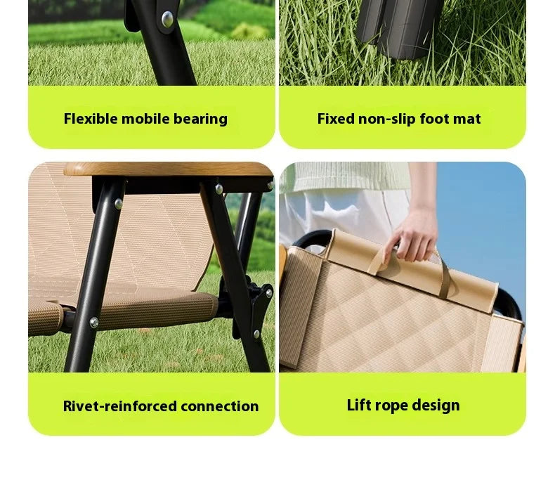 Gianxi Outdoor Foldable Chair Portable Kemet Chair Picnic Table And Chair Beach Chair Ultra Light Camping Chair Chair Beach