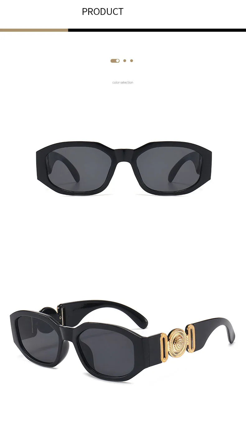 New Fashion Irregular Sunglasses Vintage Men Women Personlity Small Frame Shades Sun Glasses Latest Popular UV400