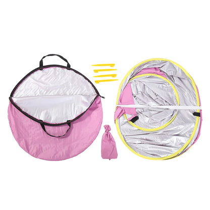Baby Beach Tent UPF 50+ UV Protection Waterproof Sun Shelter with Mini Pool, Kids Outdoor Camping Portable Beach Sunshade