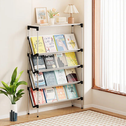 New simple multi-layer inclined dustproof shoe rack. Space saving home door step shoe cabinet, easy to assemble