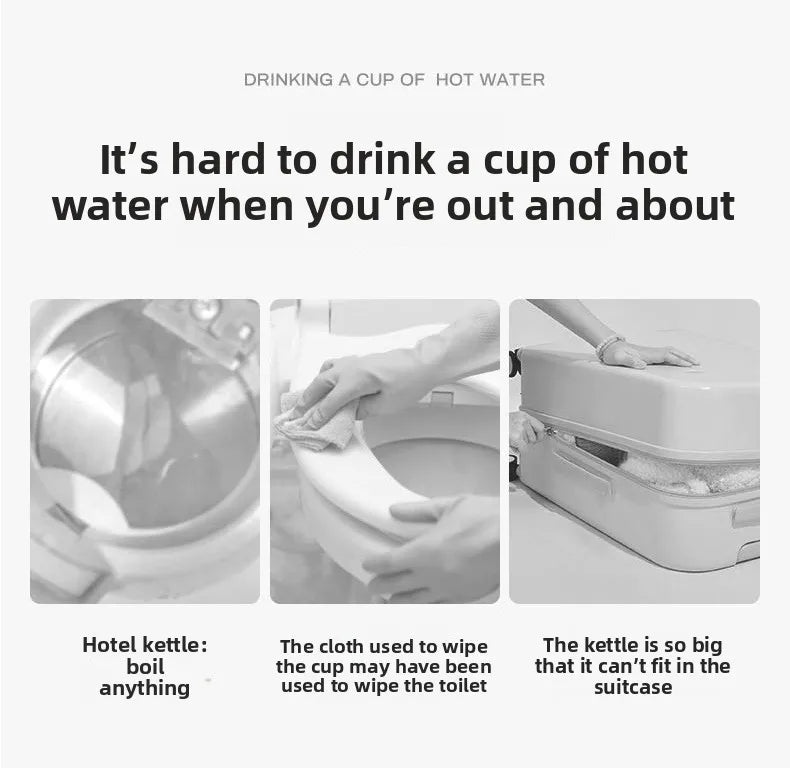 Corrosion-Resistant Electric Bottle, Large Capacity Portable, Constant Temperature Long-Lasting, Travel Heating Water Mug