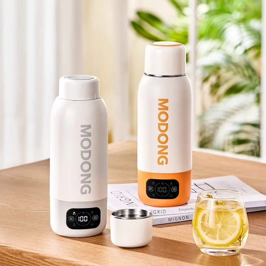 Corrosion-Resistant Electric Bottle, Large Capacity Portable, Constant Temperature Long-Lasting, Travel Heating Water Mug