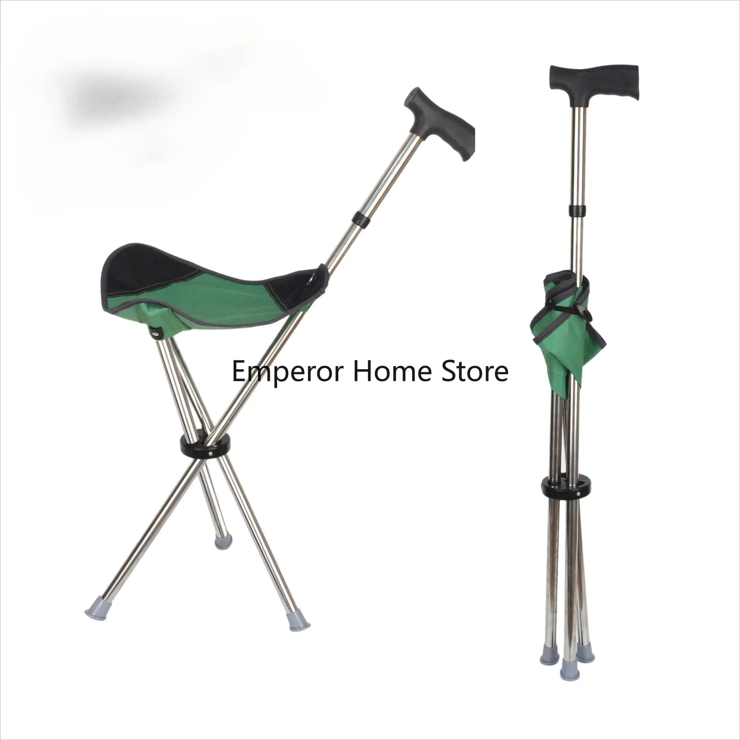 Climbing Mountain Beach Chair Retractable Folding Straight Cane Stool Elderly Assistance Walking Leisure Hand-held Chair 캠핑의자 의자