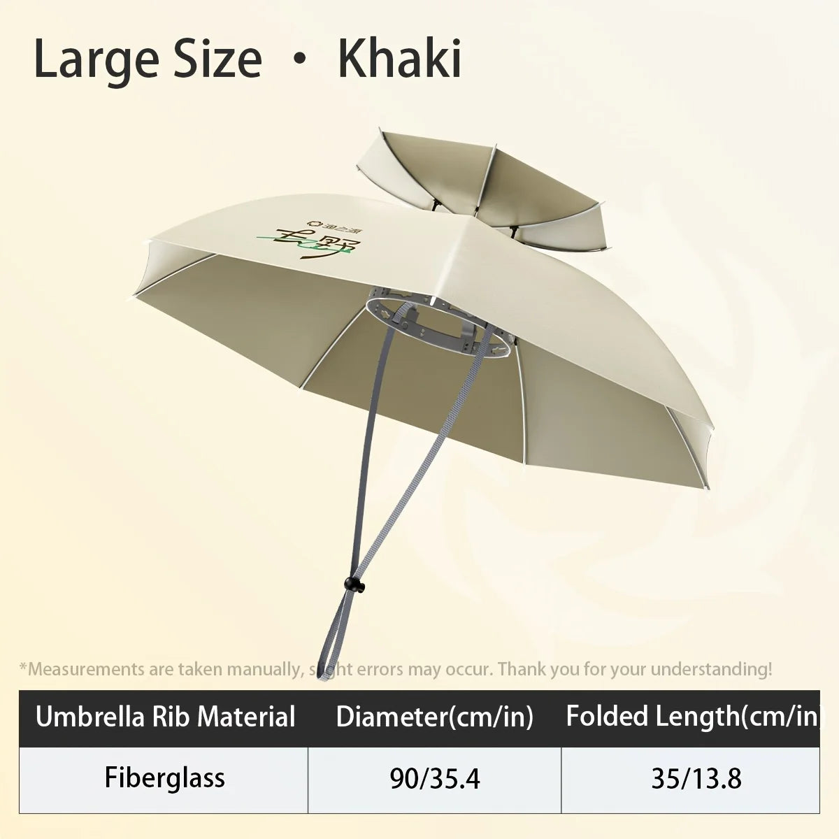 Double Layer Fishing Umbrella Hat Head-Mounted Sun Protection Hat for Fishing Hiking Camping Outdoor
