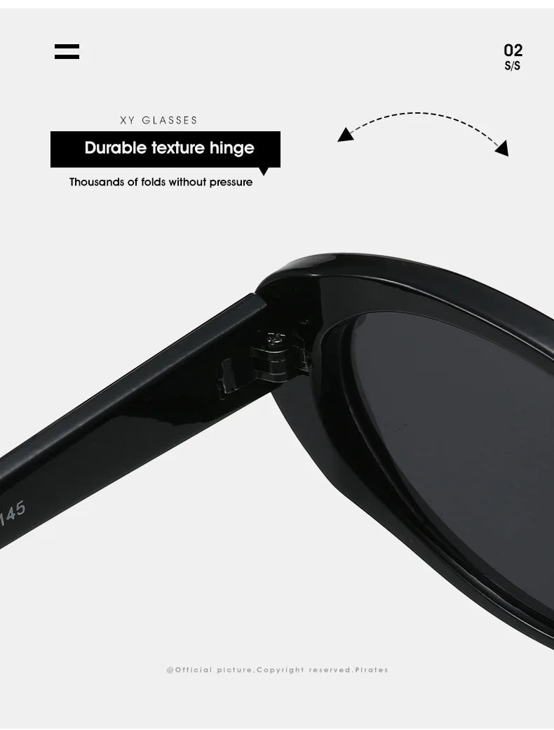 Small Oval Sunglasses for Women's Vintage Design Sun glasses Shades Female Sexy Retro Punk Men Sunglass Outdoor Trendy Eyewear