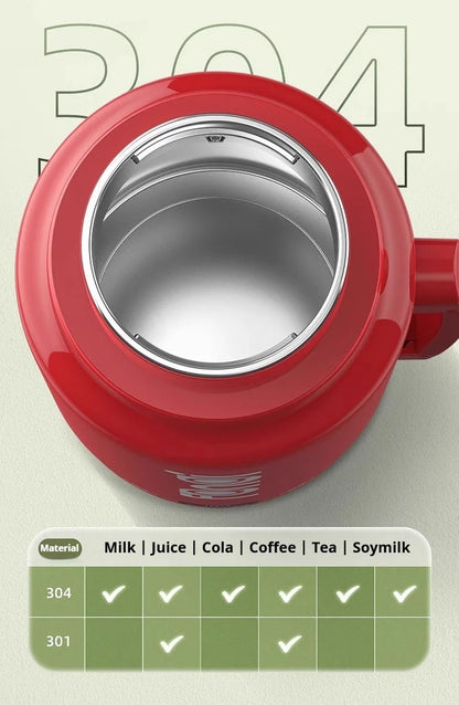Large Capacity Travel Electric Kettle Constant Temperature Water Boiler Dual Lid Design 110V Portable Insulated Kettle