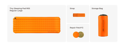 FLEXTAIL TINY SLEEPING PAD R05 – 196cm Insulated Sleeping Pad, R 5.6 Inflatable Air Mat, 4 Seasons Outdoor Camping Air Mattress