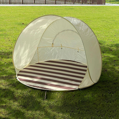 Reusable Outdoor Portable Camping One Click Open 3-4 People Tent Large Space Sunshade Beach Sun Shelter Tent Garden Beach Tent