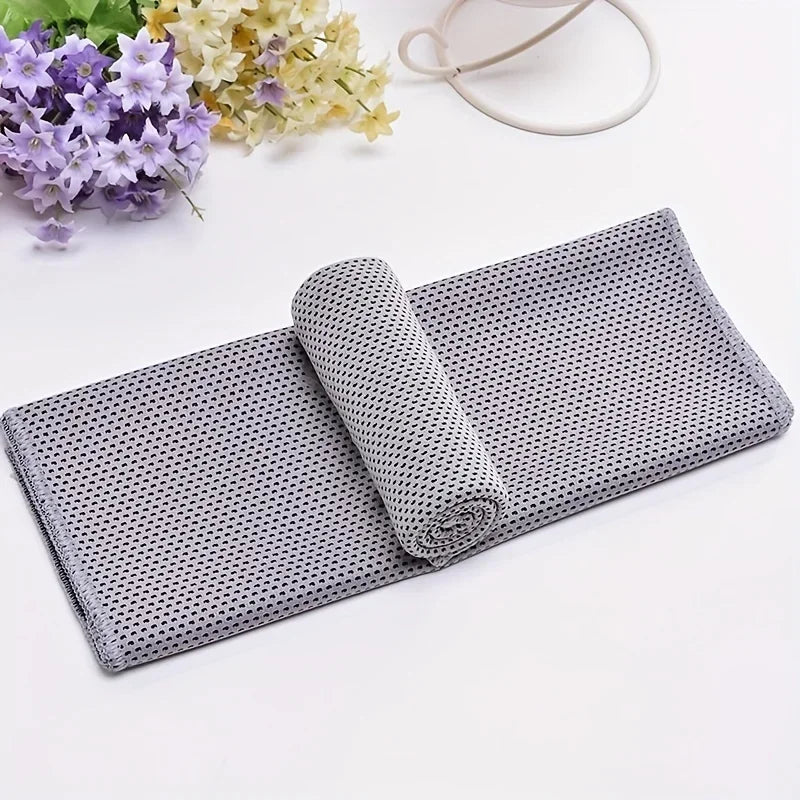 1-10pcs Cooling Towel Instant Relief Microfiber Cool Towels Chilling Neck Wrap Ice Cold Rags Sports Fitness Camping Hiking