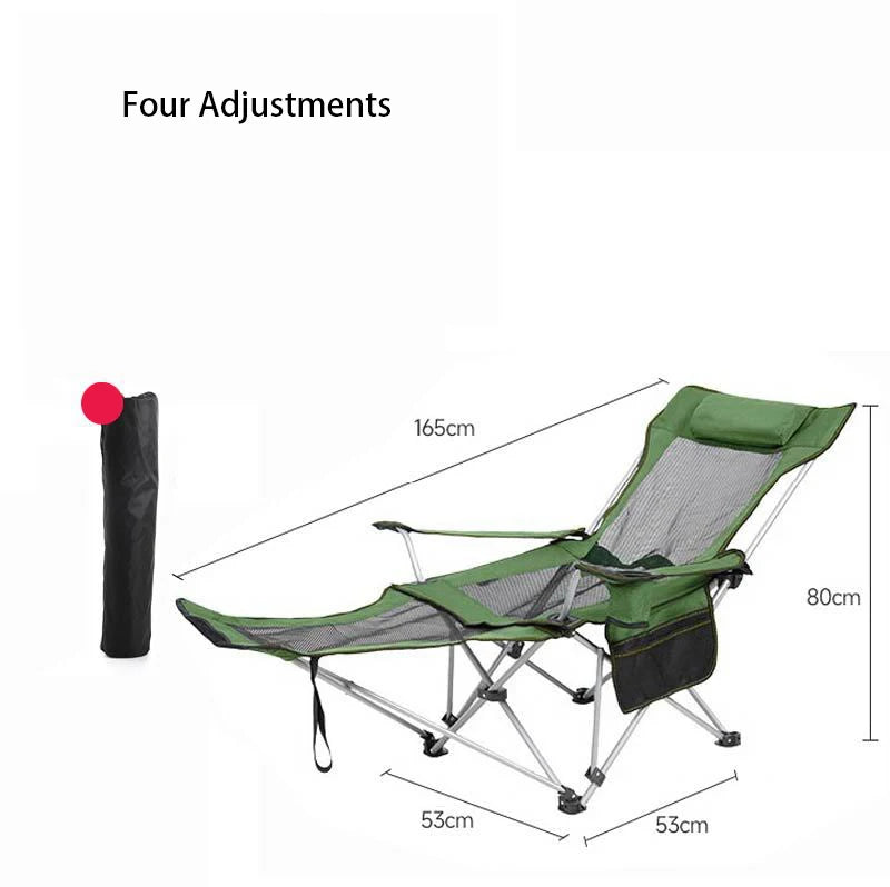 Outdoor Camping Folding Chair Portable Angle Adjustable Chaise Sun Beach loungers Garden Terrace Relax Recliner