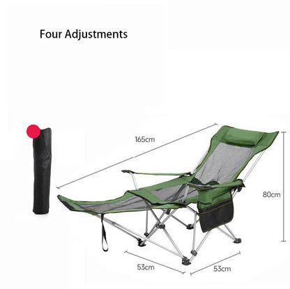 Outdoor Camping Folding Chair Portable Angle Adjustable Chaise Sun Beach loungers Garden Terrace Relax Recliner